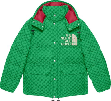 gucci x the north face print jacket green|gucci x north face boots.